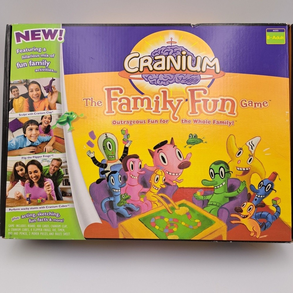 Vintage Cranium Family Fun Game 2005 Complete Board Set Minus Clay